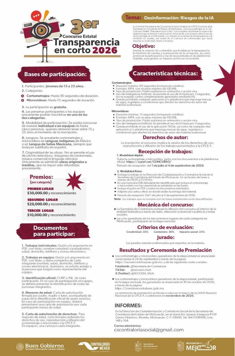CONCURSO: DESINFORMACIÓN RIESGOS DE LA IA